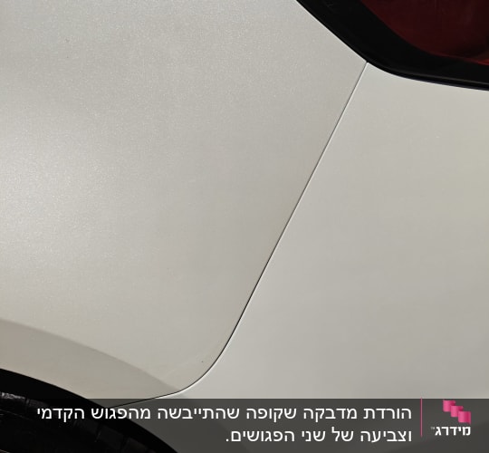 חלק אחורי של רכב עם פנס אחורי וצמיג